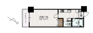 フレリア県立病院前【4階】の間取り