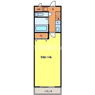 プラチナコート58番館【1階】の間取り