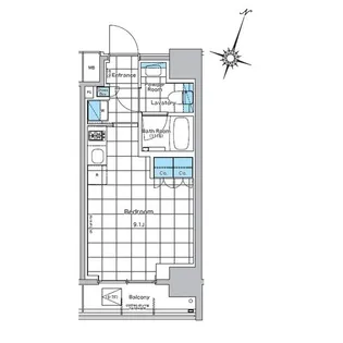 ルフォンプログレ神田プレミア【3階】の間取り