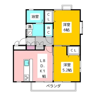 グリーン・ヴィラ【1階】の間取り