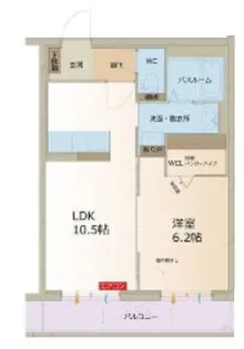 アムール下沖【1階】の間取り