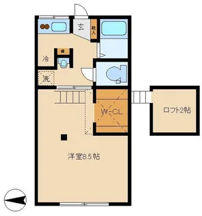 ハウスカブラキ【2階】の間取り