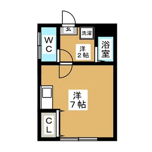 清水荘【1階】の間取り