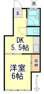 レピュート関根【2階】の間取り