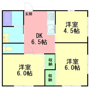 森谷ハイツ【2階】の間取り