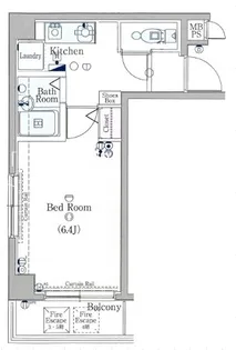 ヴォーガコルテ多摩川【1階】の間取り