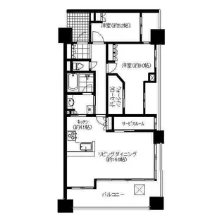 神奈川県小田原市栄町1【マンション】の間取り