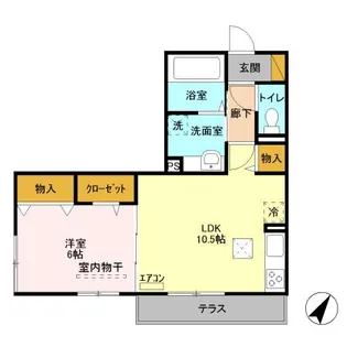 ミーツII【1階】の間取り