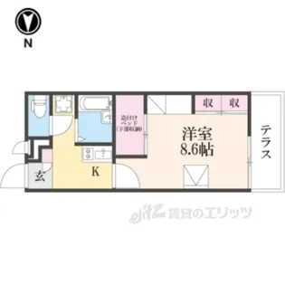 レオパレスソレイユ3【1階】の間取り