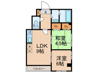 ウェルシィ自由が丘【5階】の間取り