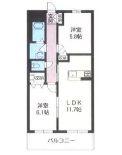 メゾンプレジール【3階】の間取り