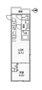 ウェルスクエアイズム中延【3階】の間取り