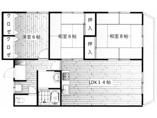 ベルガ徳力新町【1階】の間取り