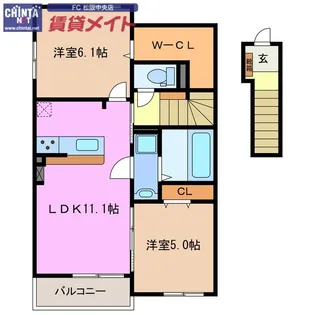 ハルノネ【2階】の間取り