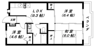 シャルマンクレール2番館【2階】の間取り