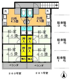 マーサS【2階】の間取り