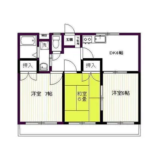 大塚マンション B【3階】の間取り