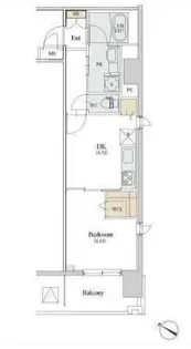 カスタリア人形町III【2階】の間取り