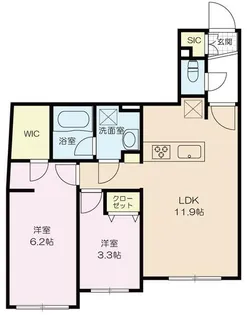 ウェルスクエア高井戸東【4階】の間取り