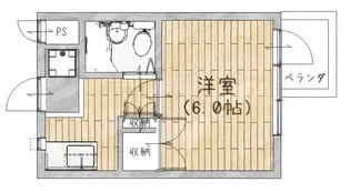 サンピアハイツ【2階】の間取り