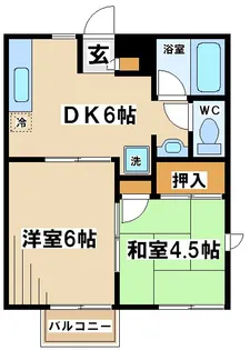 東京都世田谷区上祖師谷2【アパート】の間取り