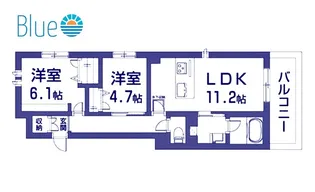 シャーメゾン マーリエ桜【1階】の間取り