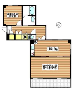 ビルディングフラワータイム【7階】の間取り