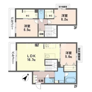 シャーメゾンAnge【2階】の間取り