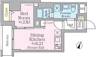 アイル プレミアム横浜ノルド【3階】の間取り