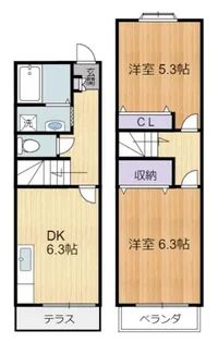 メゾンラフォーレの間取り