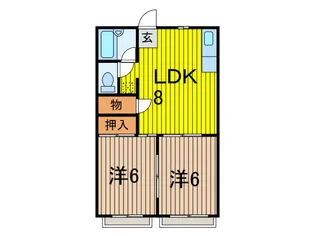スターハイツ【2階】の間取り