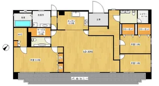 ロイヤルタワー春日【12階】の間取り