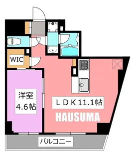 ミルーナヒルズD駒込【5階】の間取り