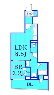 ベイサイドヒルズ関内【3階】の間取り