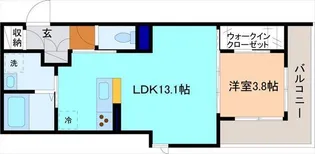 ミモザ金沢駅西【3階】の間取り