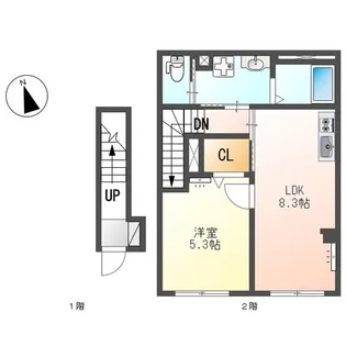 HOKULEA【2階】の間取り