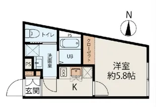 シャーロット【4階】の間取り