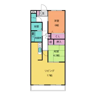 ハイテック横地【3階】の間取り