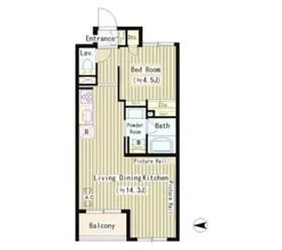 ガーデンコートアネックス【3階】の間取り