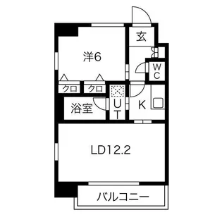 S-RESIDENCE淀屋橋【3階】の間取り