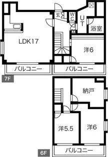 第二戸嶋屋ビルの間取り