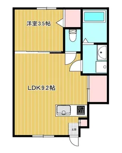 ジェムストンズ東大成【1階】の間取り