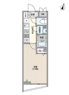エルファーロ南麻布【1階】の間取り