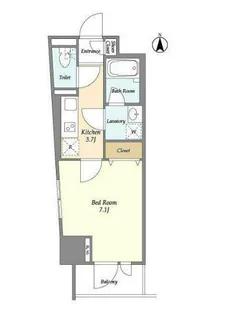 プリームス青柳【6階】の間取り