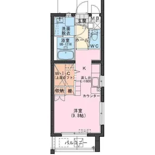 Riviere Champ元宮【1階】の間取り