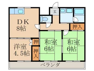 メゾンイタタニ【2階】の間取り