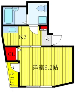 ドミール十條【2階】の間取り