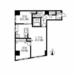 東京都渋谷区笹塚2【マンション】の間取り