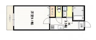 メゾン・エール・石内【1階】の間取り