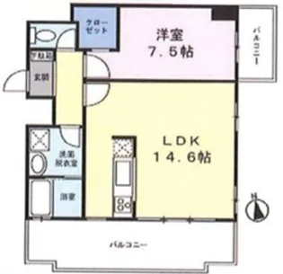 キャピタルノア日野【7階】の間取り